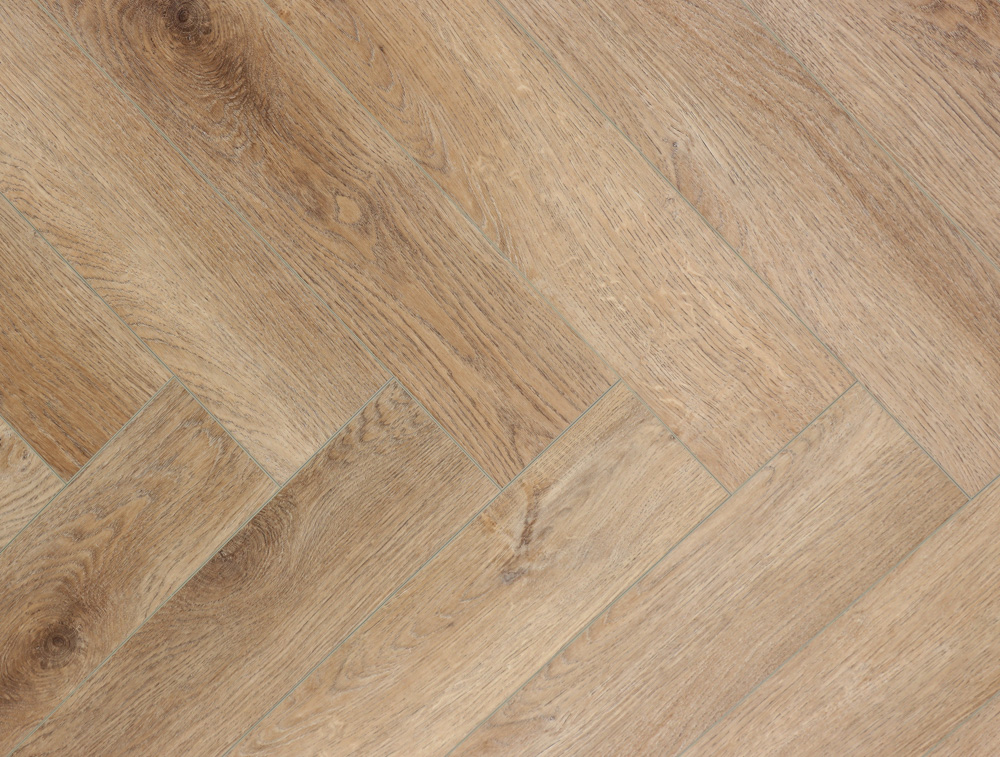 Кварцвиниловый SPC ламинат Cronafloor Herringbone Дуб Монпелье H004 венгерская елка 640×128×4,5